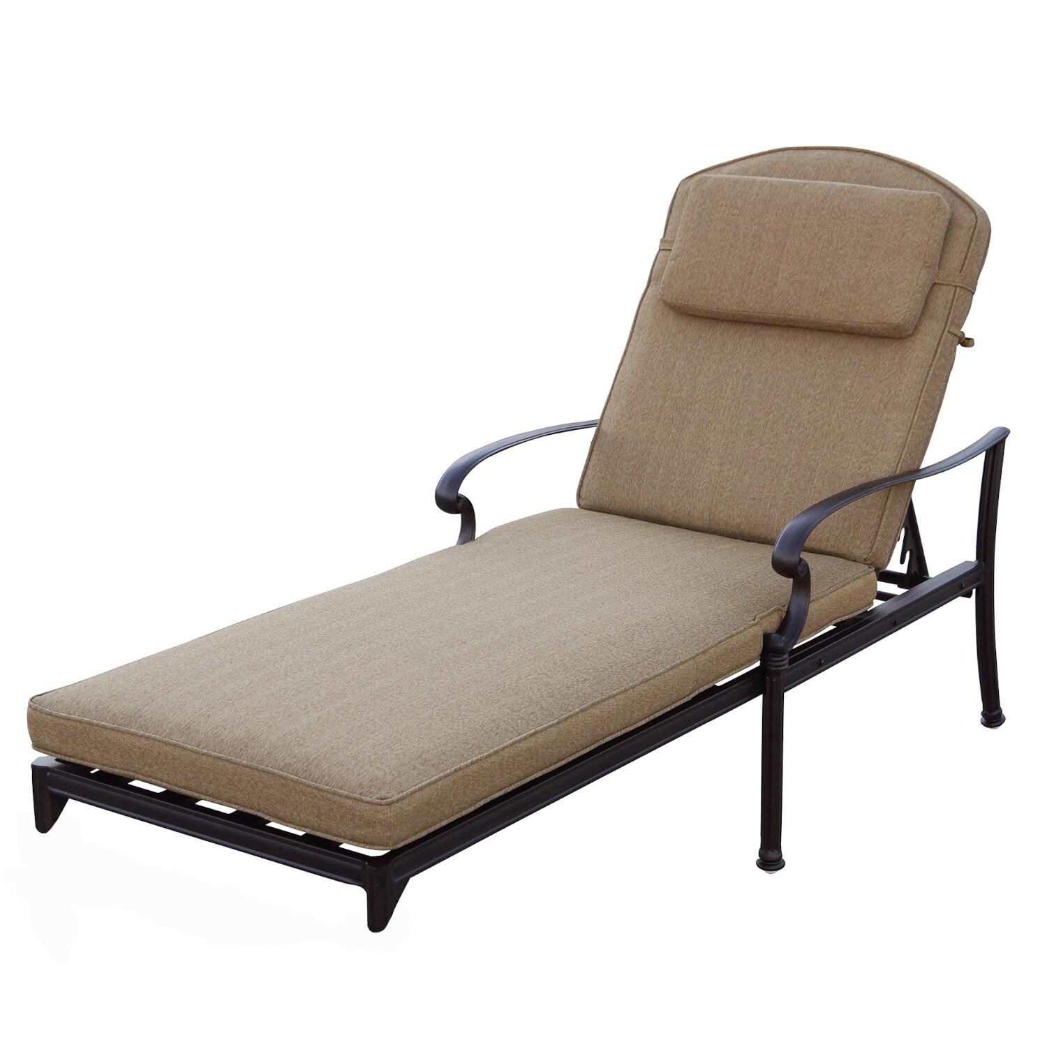 Darlee Santa Barbara Replacement Chaise Lounge Cushions - Set of 2 - Sesame