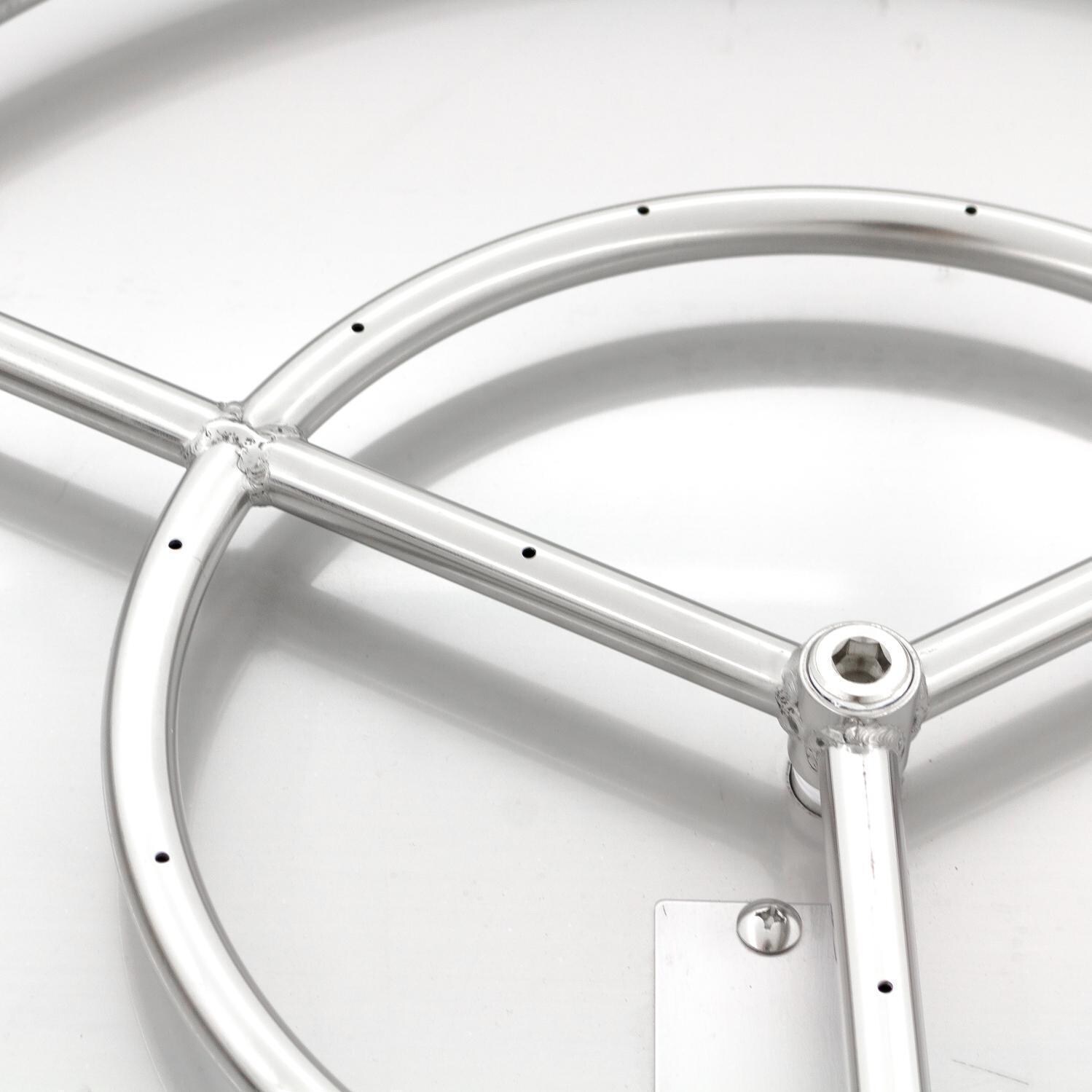 BBQGuys Signature Series 30-Inch Square Propane Drop-In Pan With Ring Burner - Burner Detail thumbnail