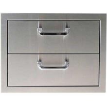 The Outdoor GreatRoom Company 17 Inch Double Access Drawer