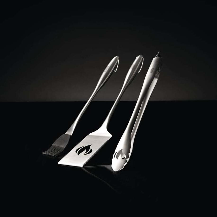Napoleon  70034 PRO Stainless Steel 3 Pc Toolset - Side View - White Background thumbnail