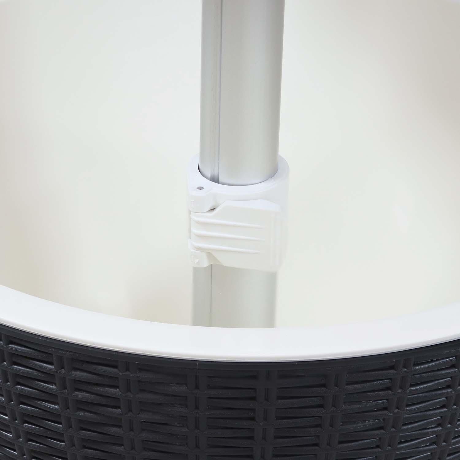 Patio Cooler Table in Phantom Gray By Ultimate Patio - Latch - Detail thumbnail