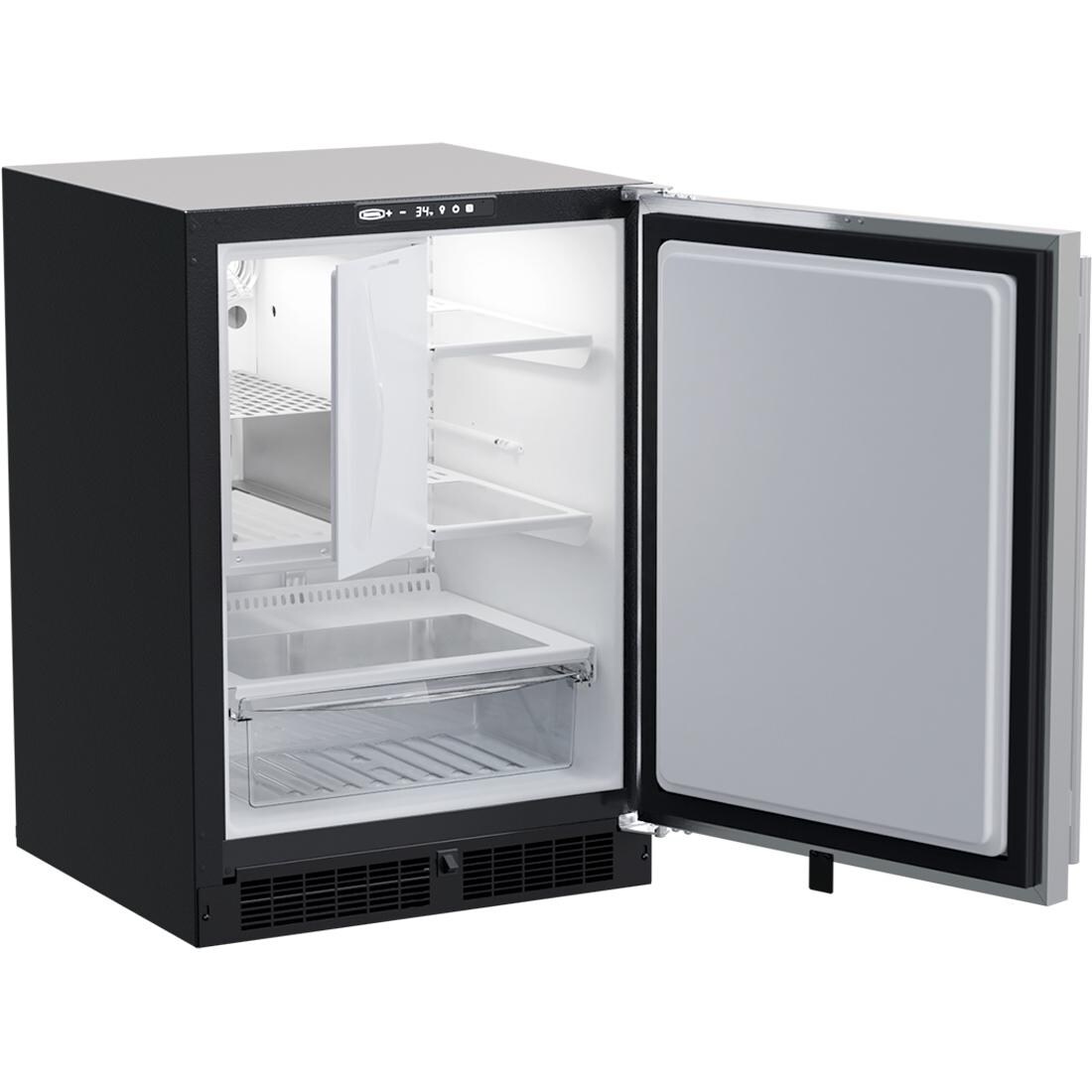 Marvel MLRI224SS01A 24-Inch Compact Refrigerator / Ice Maker - Stainless Steel - Door Open thumbnail