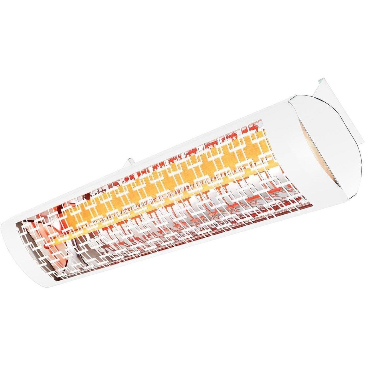 Eurofase EF30208W5 Brix Series 61 Inch 3000 Watt Single Element Marine Grade 208V Electric Patio Heater in White - Left Angle - Close Up - White Background thumbnail