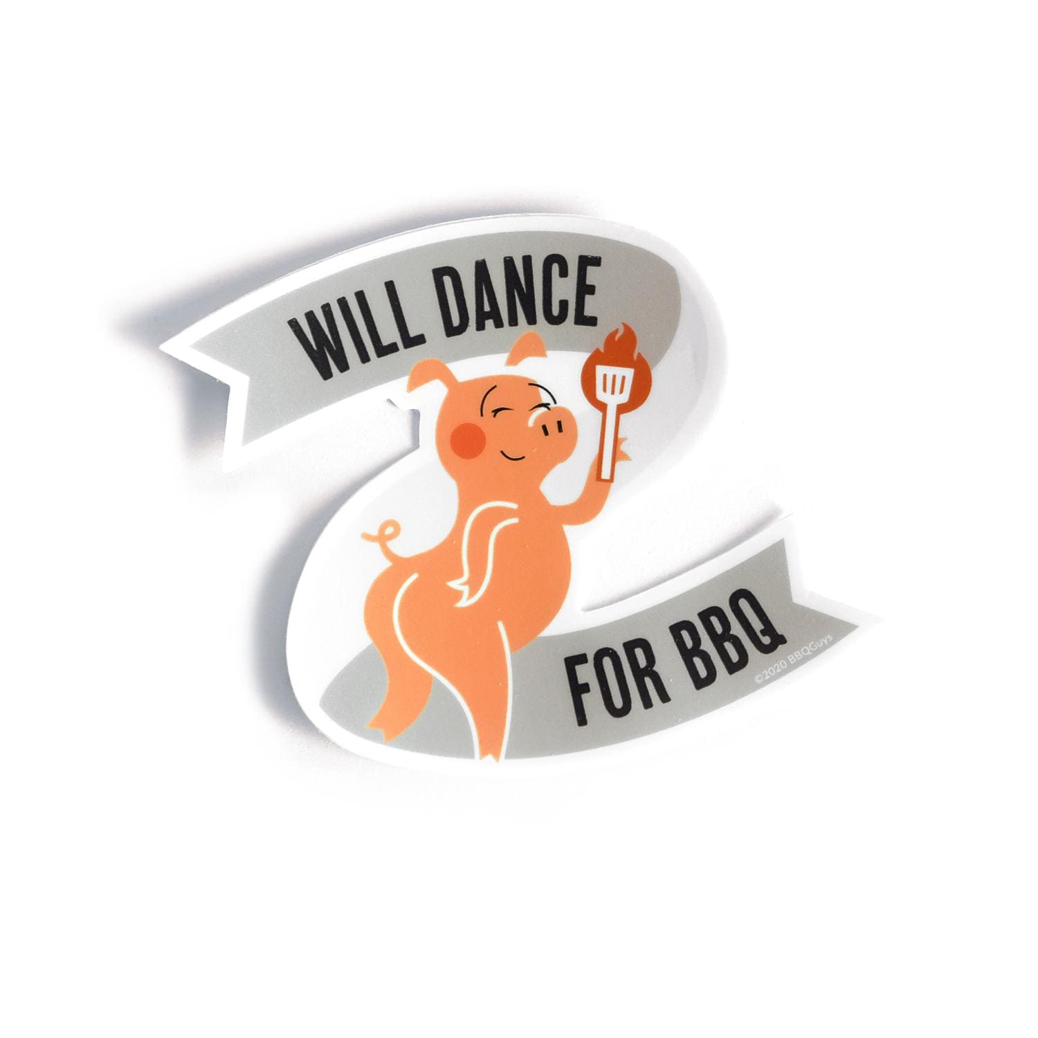BBQGuys Will Dance for BBQ Vinyl Sticker - BBQSTK-DANCE