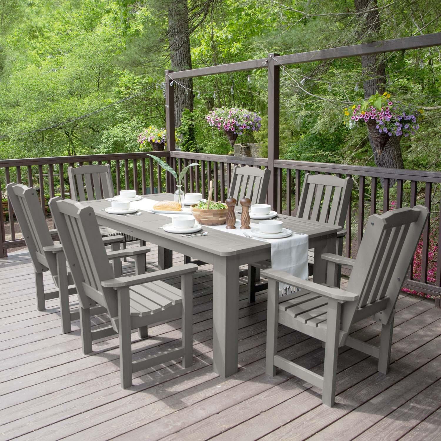 Hart Lane 7 Pc Recycled Plastic Dining Set In Harbor Gray by Lakeview - Lifestyle thumbnail