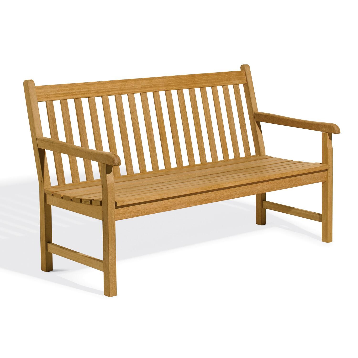 Oxford Garden Classic 60 Inch Natural Teak Outdoor Bench thumbnail