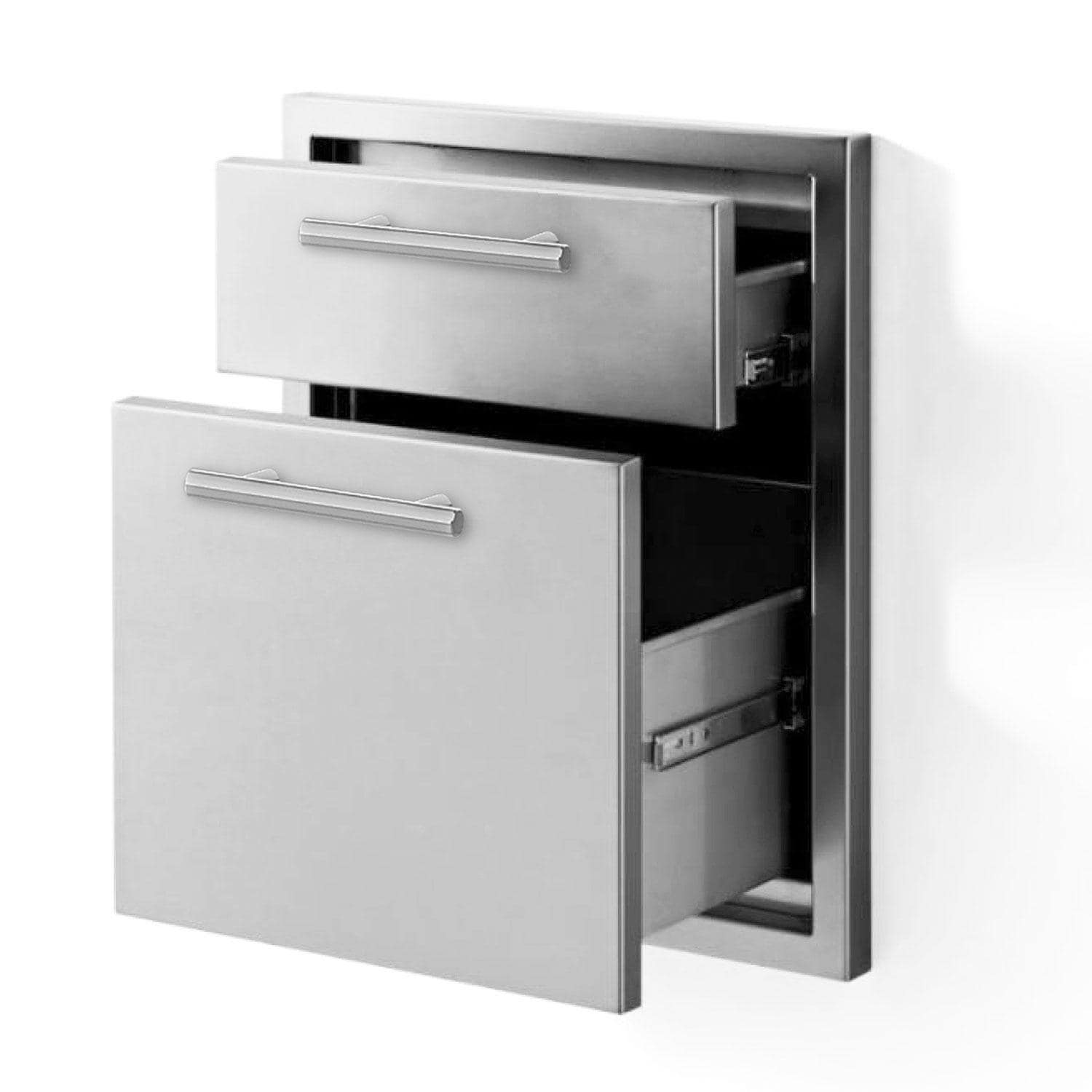 XO Pro-Grade 18-Inch Outdoor Stainless Steel Double Drawer - XOG19DRAWER