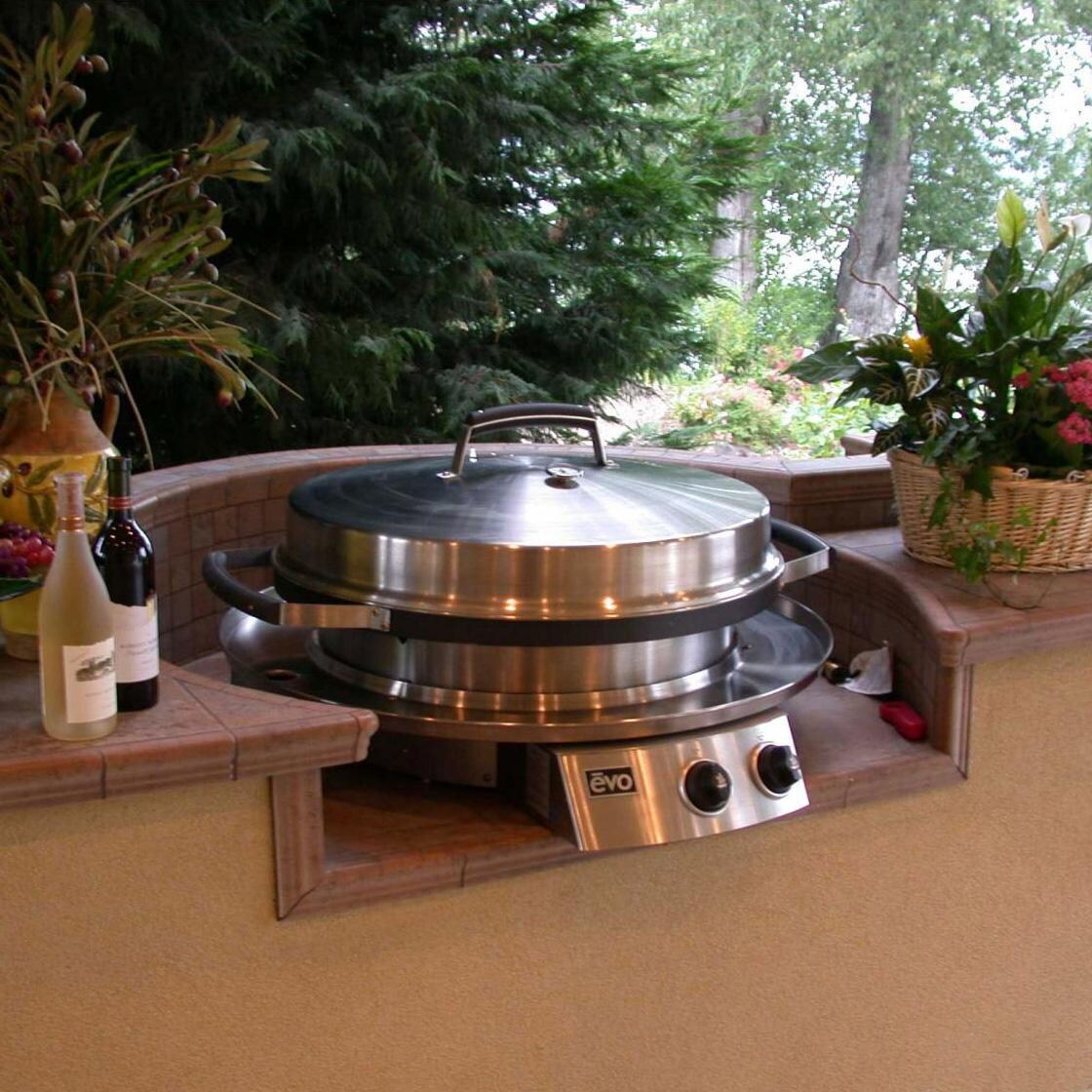 EVO Professional Tabletop Flattop Natural Gas Grill w/ Non-Stick