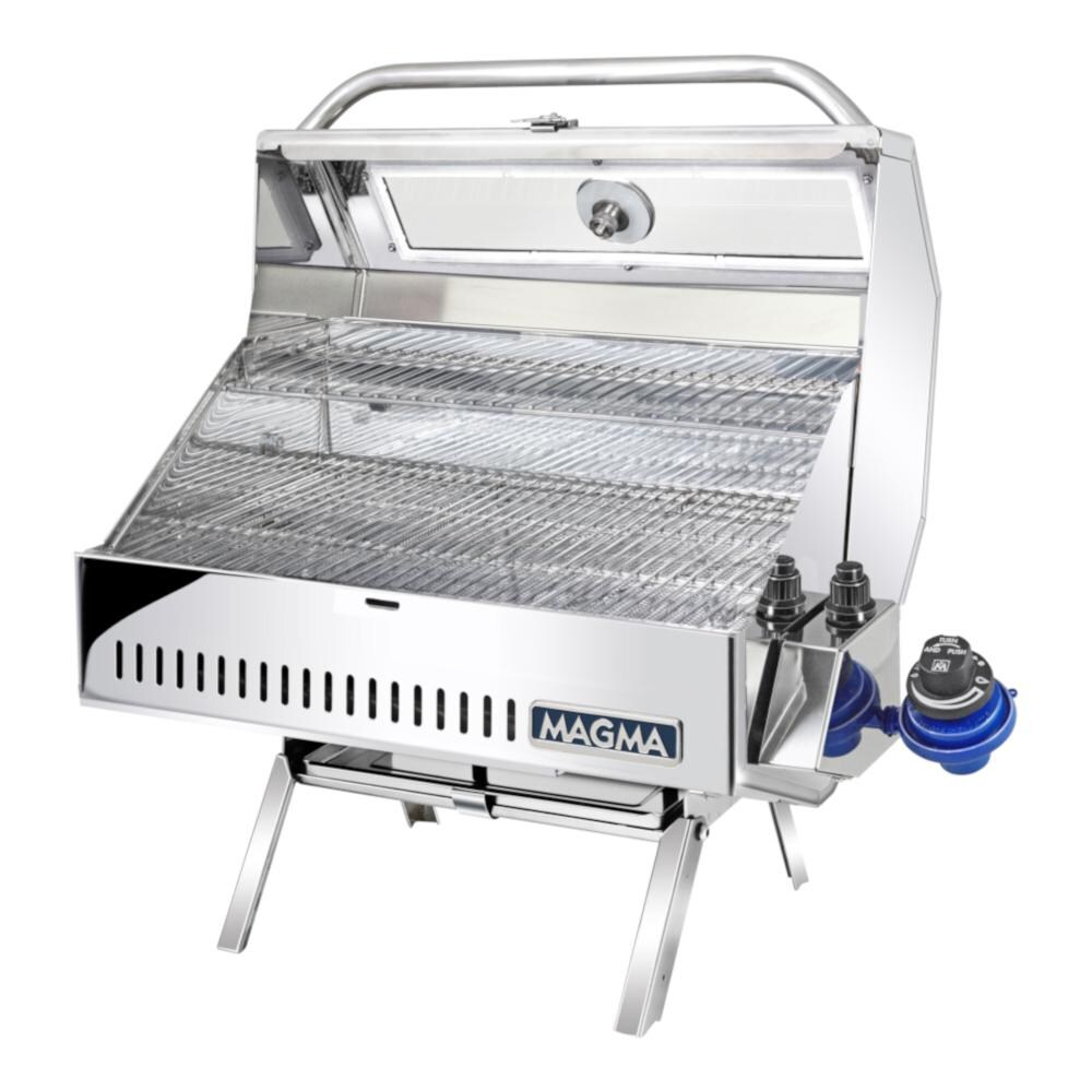 Magma A10-1218-2GS Marine Catalina II Gas Grill on Legs - Open (canister NOT included) thumbnail