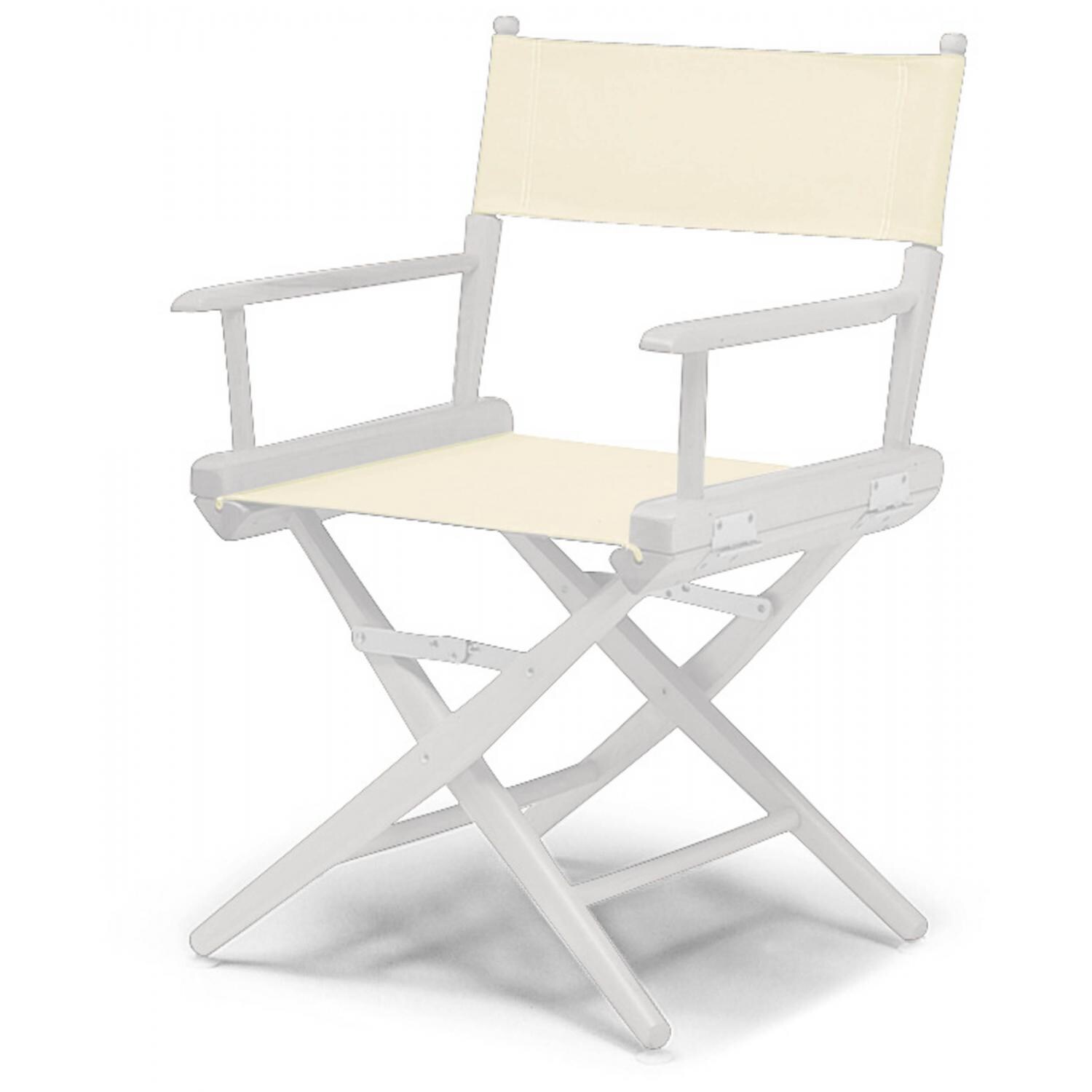 World Famous Dining Height Director Chair By Telescope Casual - White/Natural
