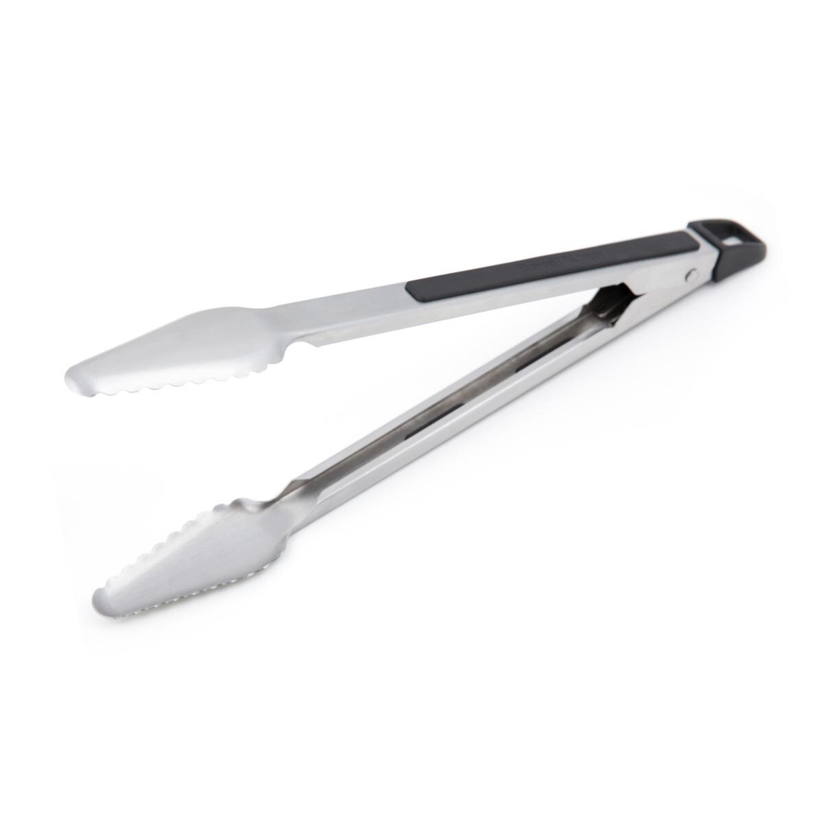 Broil King Stainless Steel 12-in Precision Baron Tongs - 64036 - Open - White Background thumbnail