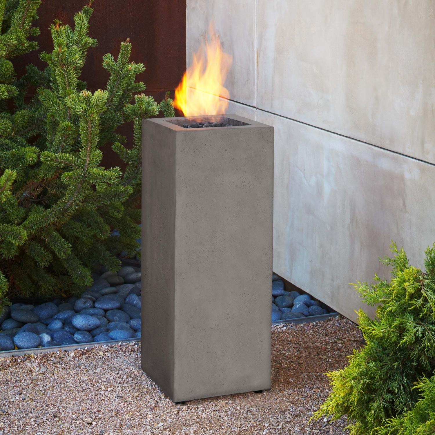 Real Flame Baltic 34 Inch Tall Propane Gas Fire Pit Column