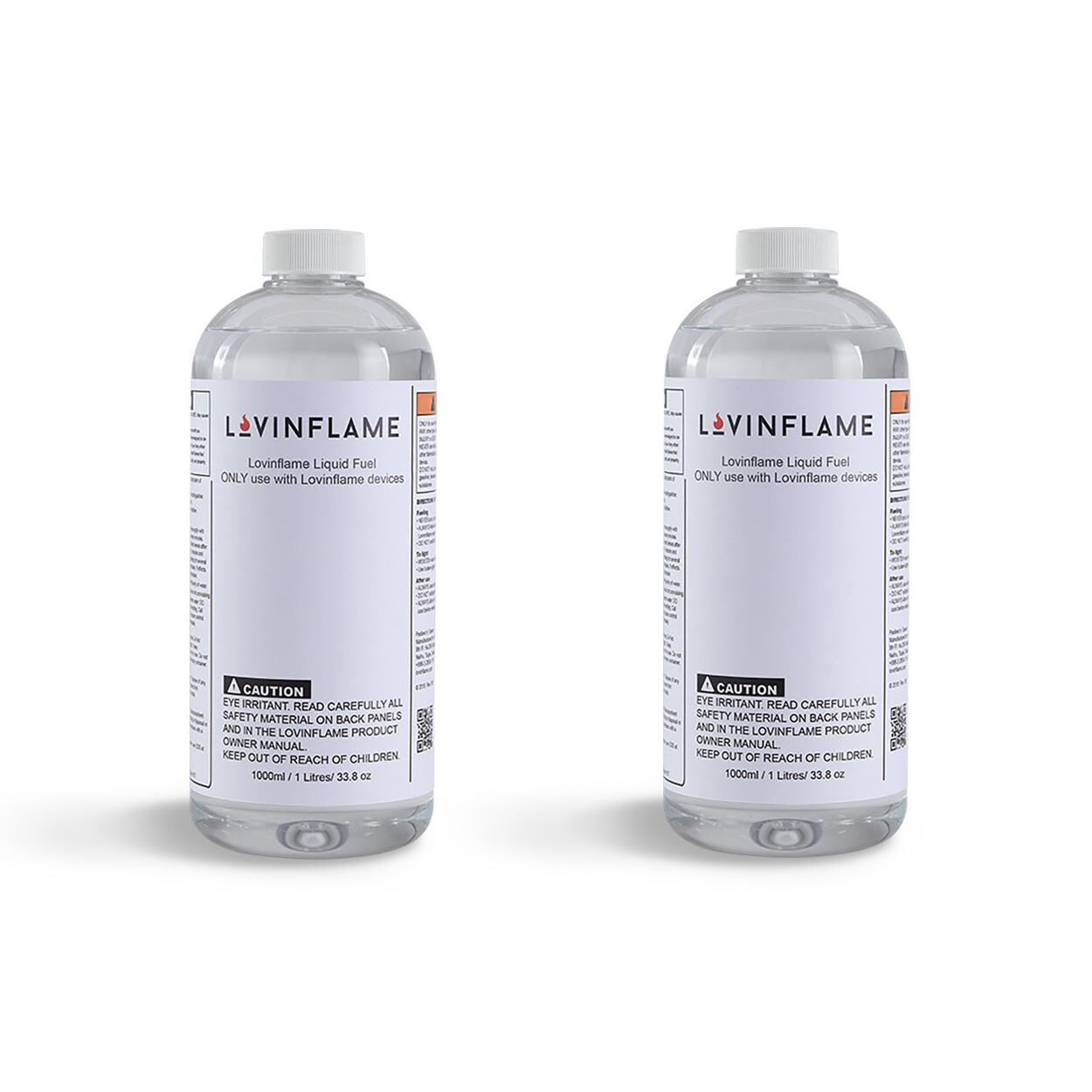 Lovinflame - 425008 + 425010 (2) - Tabletop Firepit w/ Fuel - Granite - 2L Of Fuel thumbnail