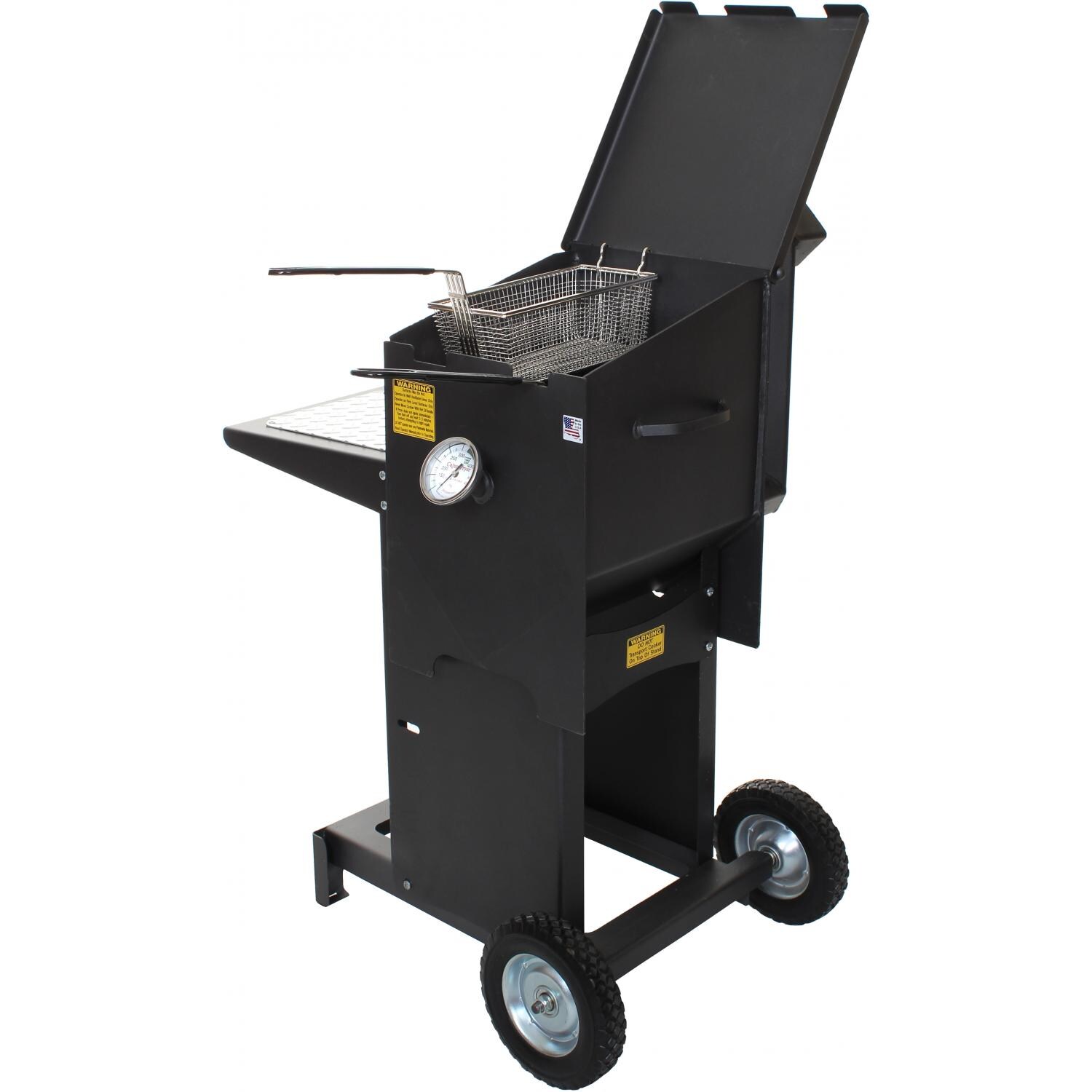 Cajun Fryer 4 Gallon Deep Fryer With Stand And 2 Baskets - Open View thumbnail