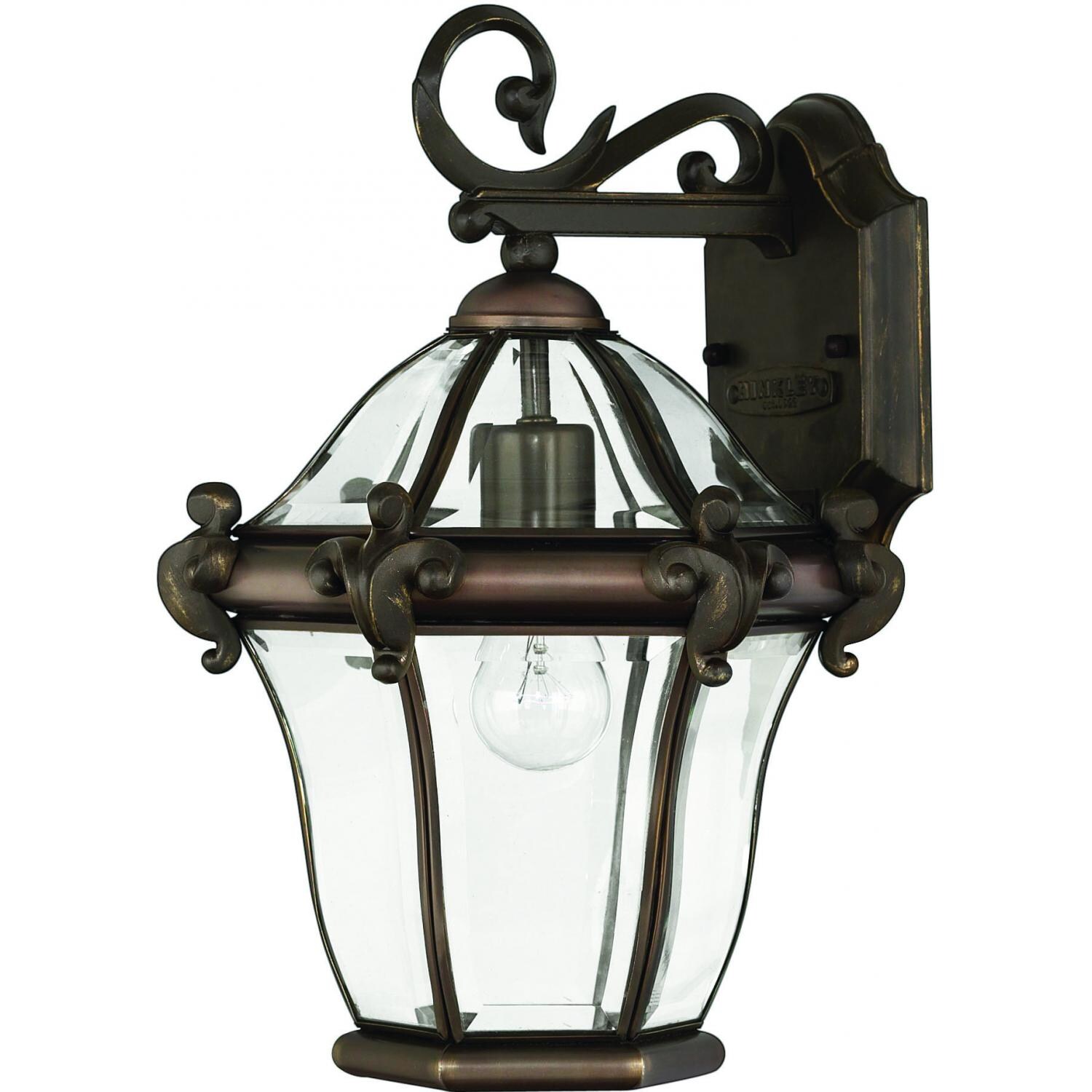 Hinkley Lighting San Clemente One Light 15-Inch Outdoor Wall Light - Copper Bronze - 2440CB