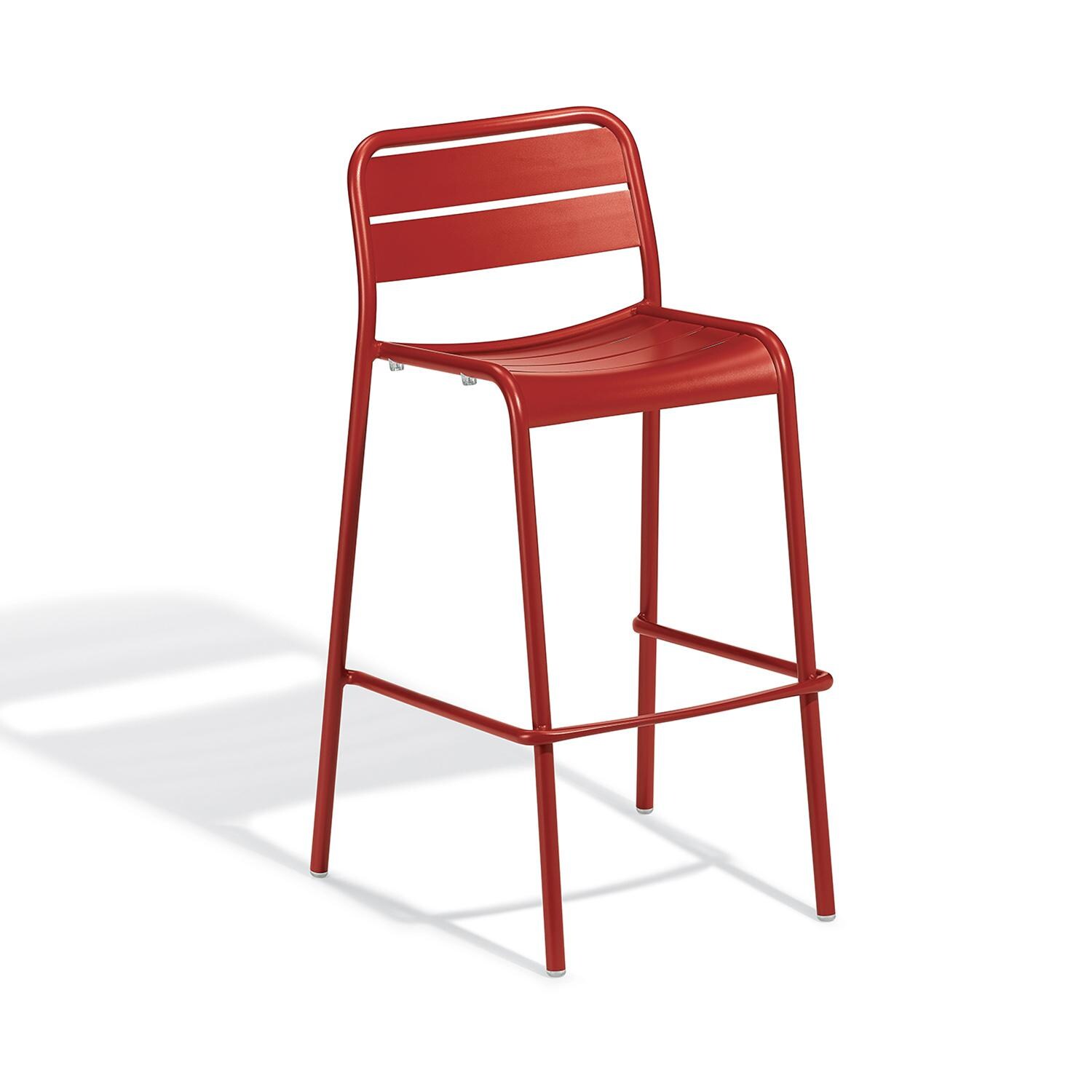 Oxford Garden Kapri Aluminum Bar Stool in Venetian thumbnail