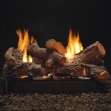 White Mountain Hearth By Empire 30-Inch Rock Creek See-Thru Gas Log Set With Vent-Free Natural Gas Slope Glaze Burner - Remote Ready Safety Pilot image