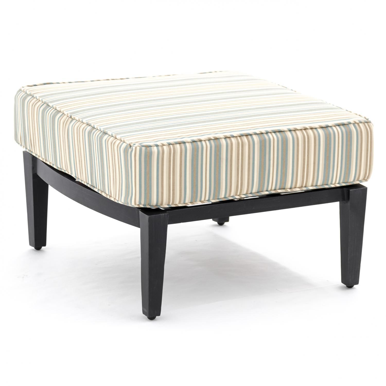 Sunbrella Gavin Mist Large Outdoor Replacement Ottoman Cushion W ...