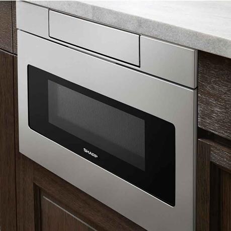 Sharp 1 2 Cu Ft 24 Inch Built In Flat Panel Microwave Drawer