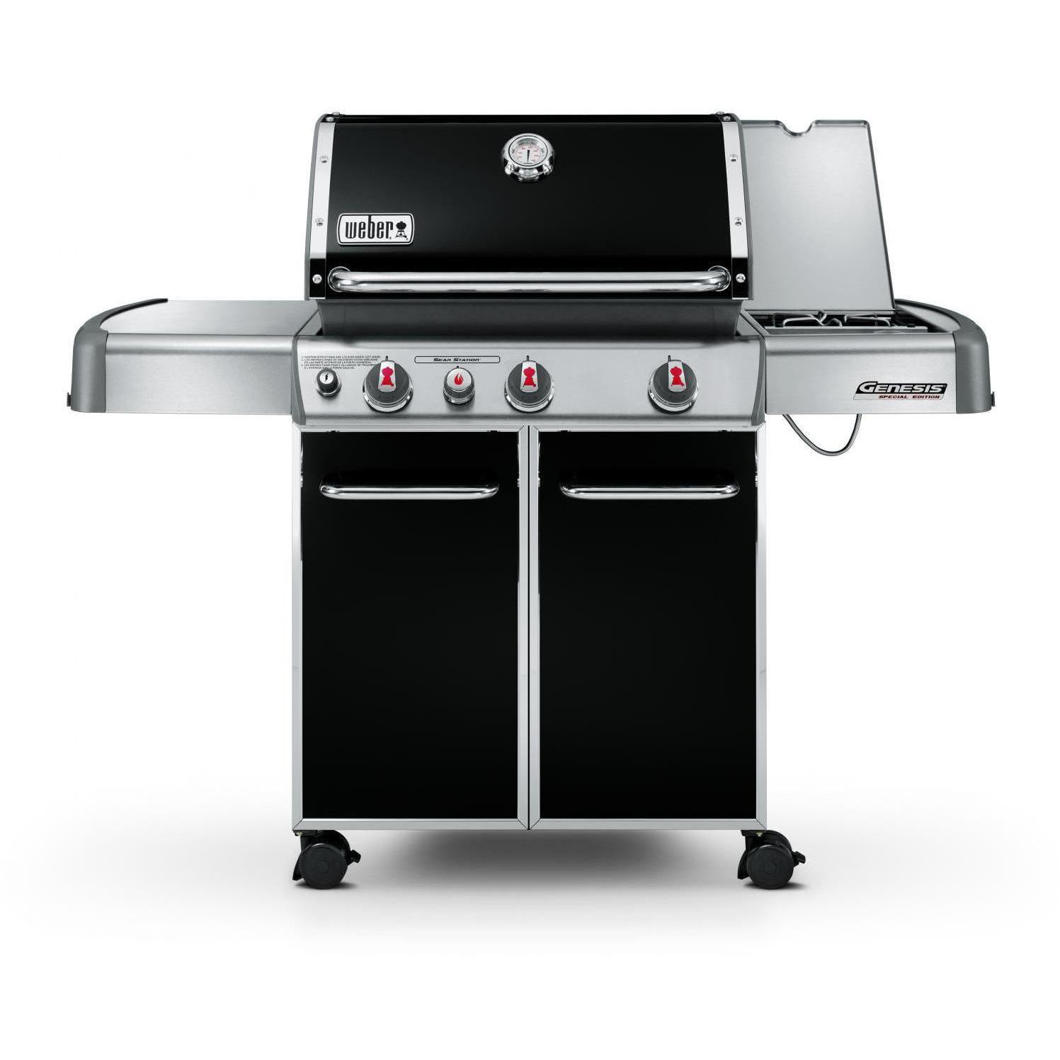 Weber Genesis Premium Ep 330 Freestanding Natural Gas Grill With Weber Genesis Premium Ep 330 Freestanding Natural Gas Grill With Sear Burner Side