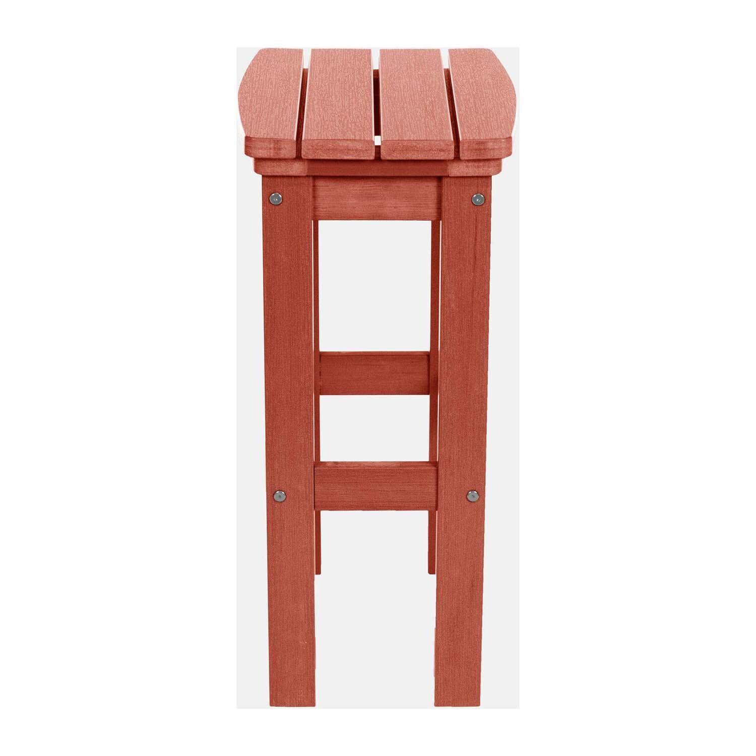 Hart Lane Polyresin Bar Stool in Rustic Red By Lakeview Outdoor Designs - Side - White Background thumbnail