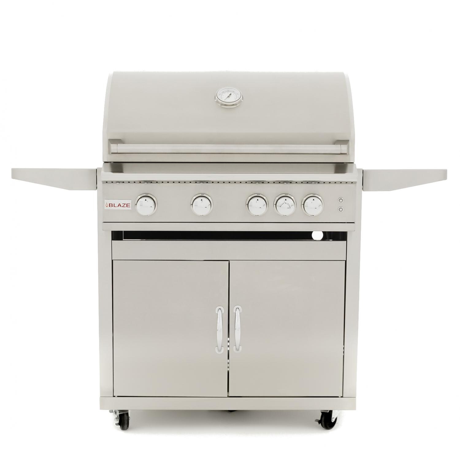 Blaze Limited Edition 32-Inch 4-Burner Freestanding Gas Grill With Rear Infrared Burner - Front View thumbnail