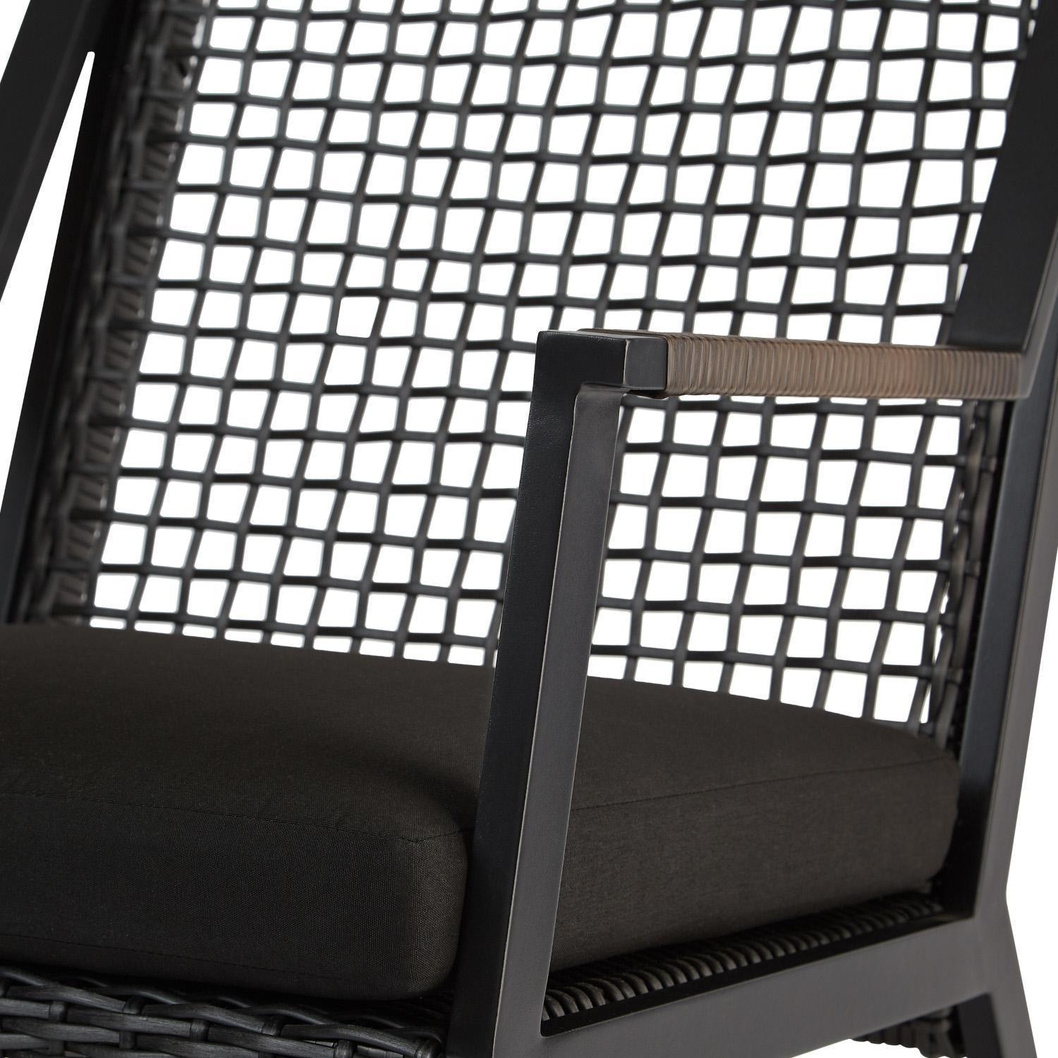 Lakeview Rustic Bay Black 2 Pc Aluminum Rocker Chair Set - Detail thumbnail