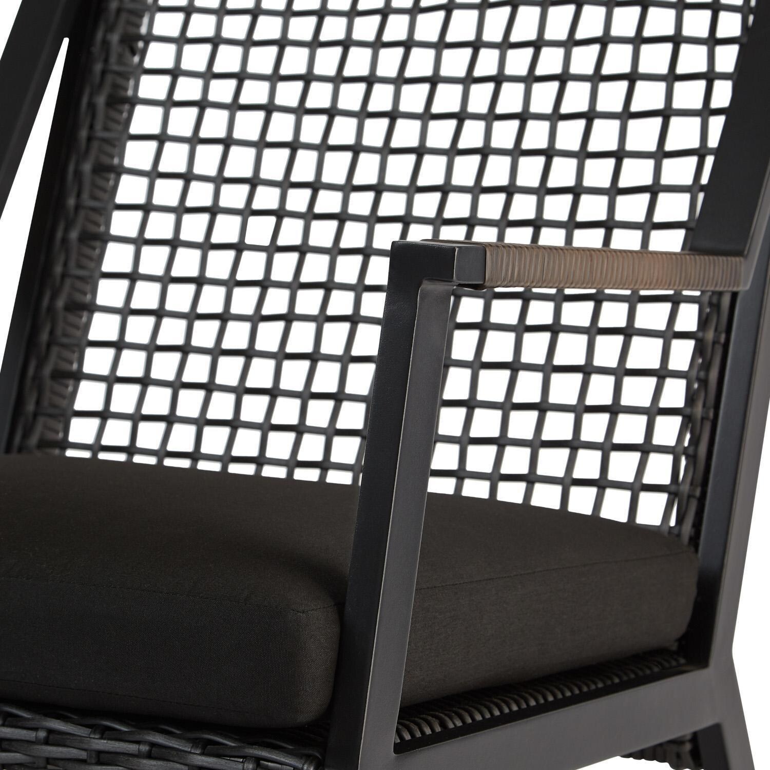 Lakeview Rustic Bay Black 2 Pc Aluminum Rocker Chair Set - Detail thumbnail