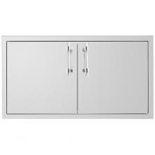 American Muscle Grill 36-Inch Stainless Steel Flush Mount Double Access Door - AMGDD-36 image