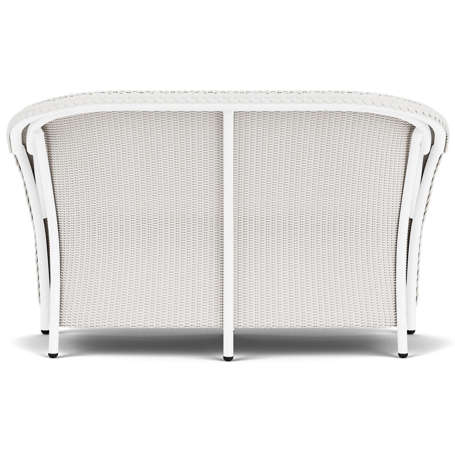 Lloyd Flanders Reflections 3-Piece Seating Set W/ Lounge Chairs in White Finish - Loveseat Back thumbnail
