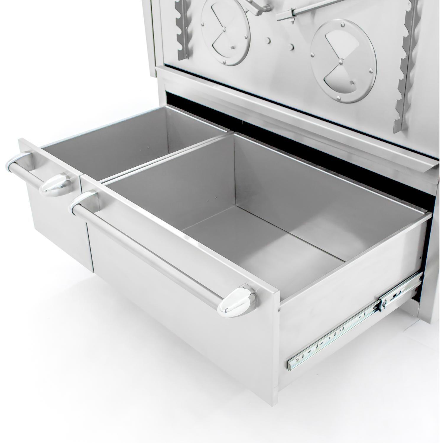 Cajun Grill Preaux 36-Inch Freestanding Charcoal Grill - Grill Cart Storage Drawers thumbnail