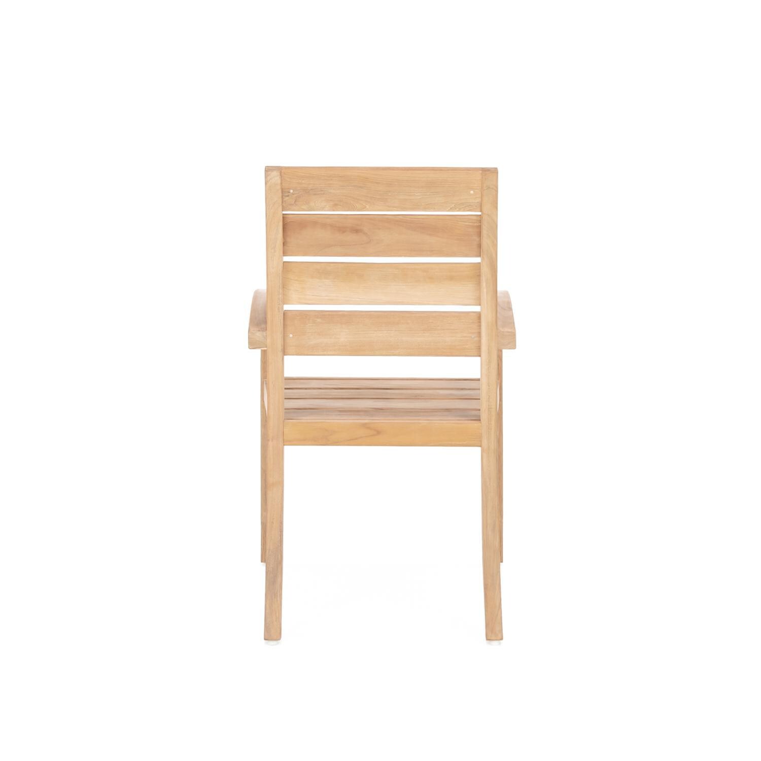 Teak + Table Friday / St Barts 40-Inch 5-Piece - Chair Back - White Background thumbnail