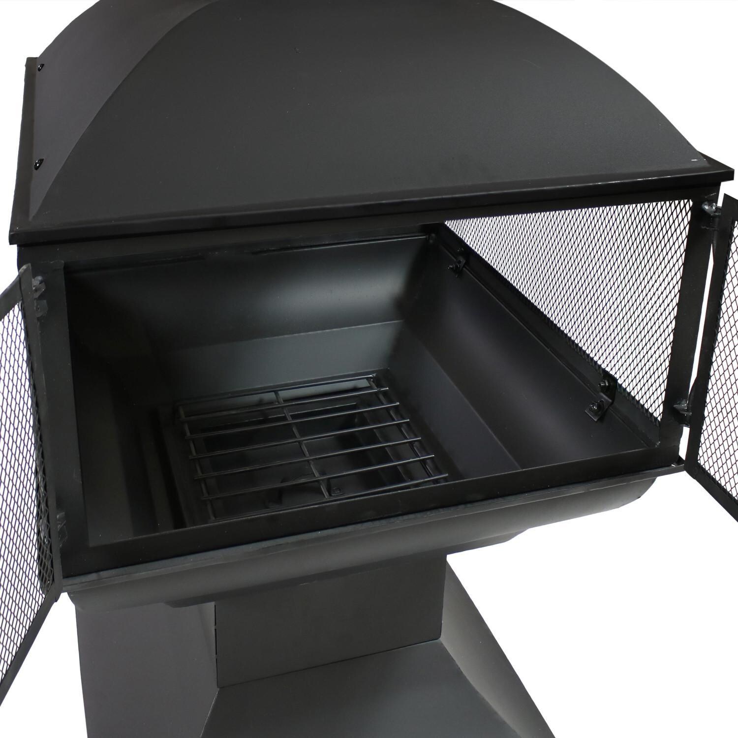 Ultimate Patio 57-Inch Steel Wood Burning Chiminea - Fire Bowl thumbnail