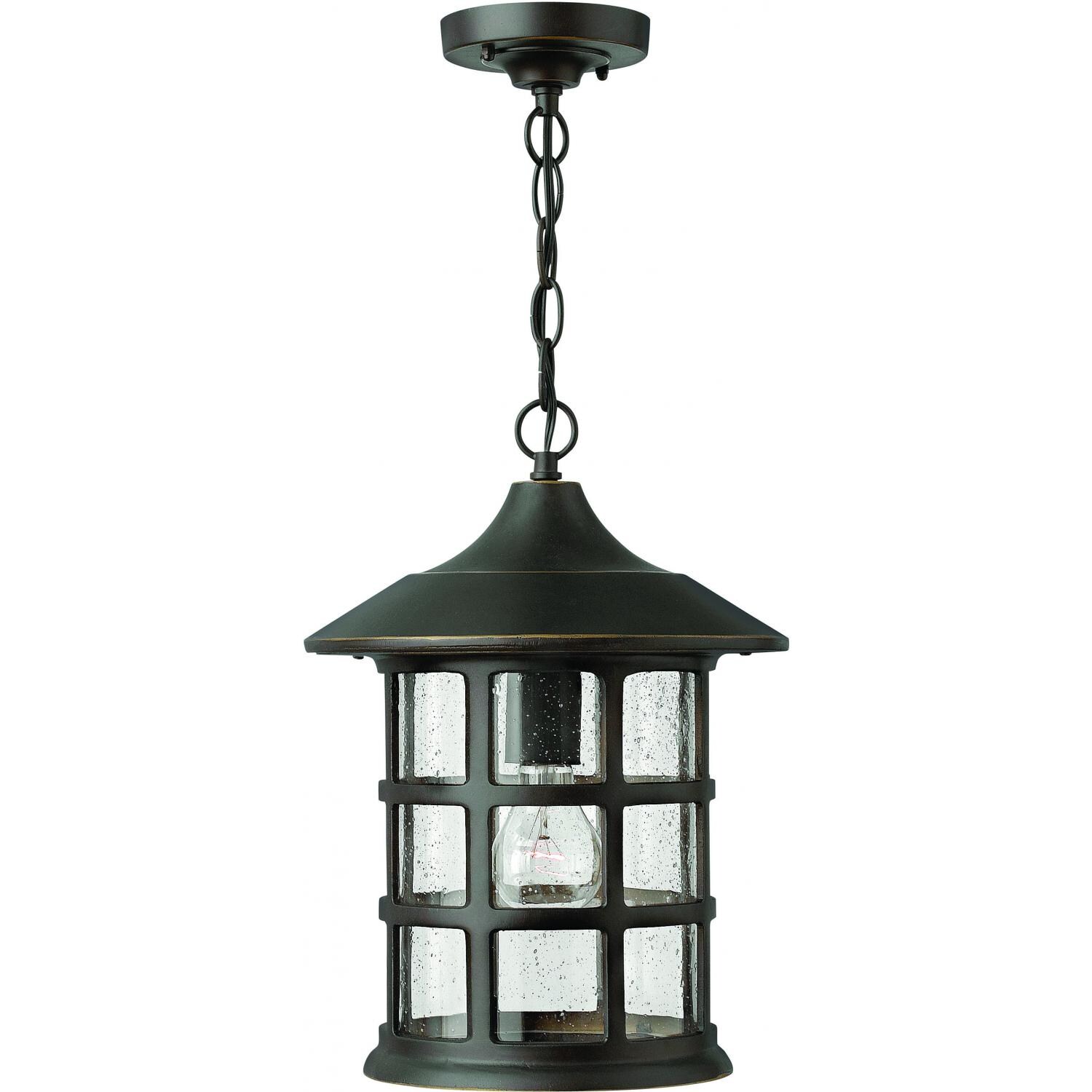 Hinkley Lighting Freeport One Light 14-Inch LED Outdoor Hanging Lantern - Oil Rubbed Bronze - 1802OZ-LED image