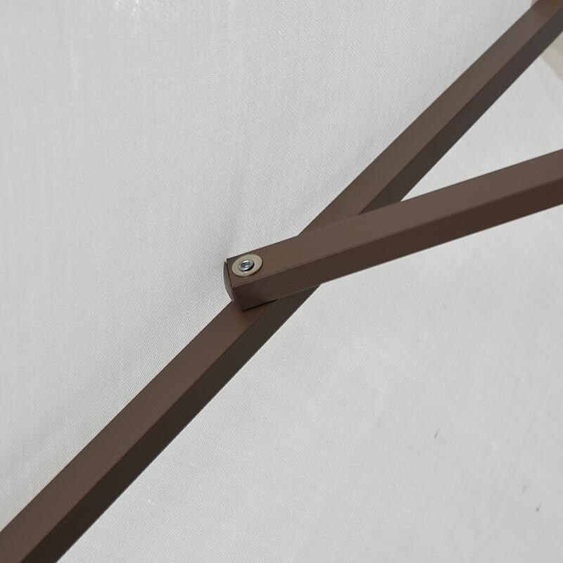 California Umbrella 7.5 Ft Octagonal Aluminum Push Button Tilt Patio Umbrella W/ Crank Lift & Aluminum Ribs - Rib Detail