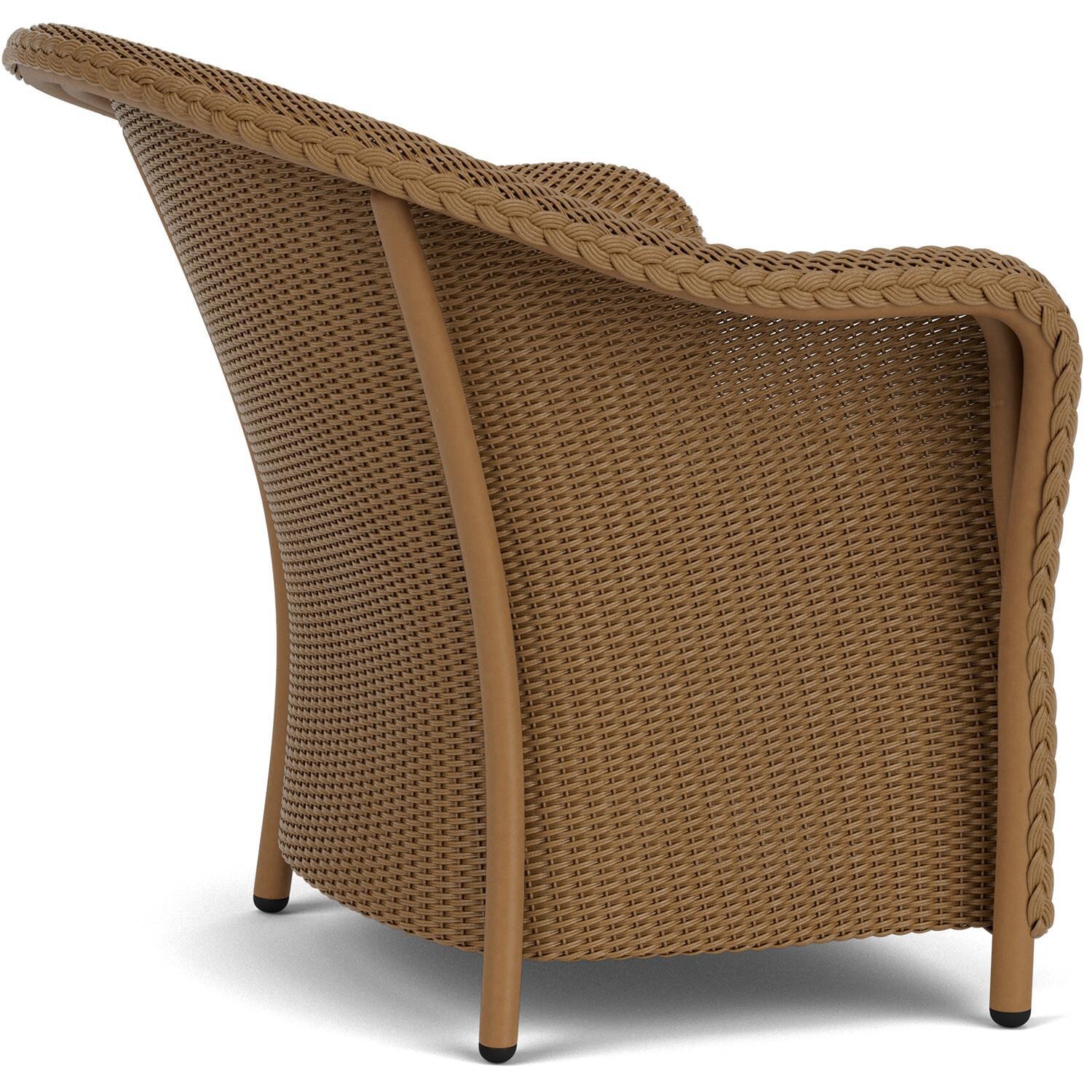 Lloyd Flanders Reflections 4-Piece Seating Set W/ Ottoman & End Table in Hickory Finish - Lounge Chair Side thumbnail