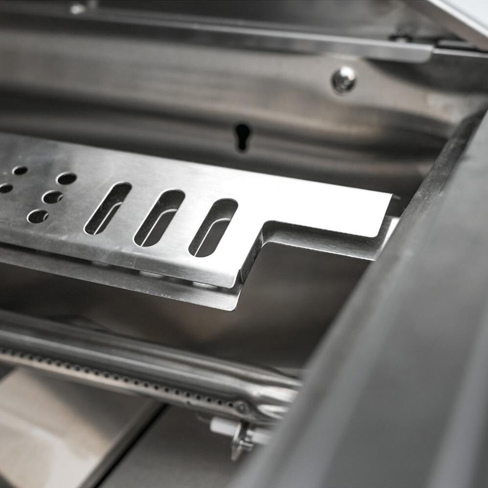 Mont Alpi - MAi400-D45FC - Deluxe 45 Degree Grill Island - Stainless Steel - Flame Tamer & Burner No Grates - Detail thumbnail