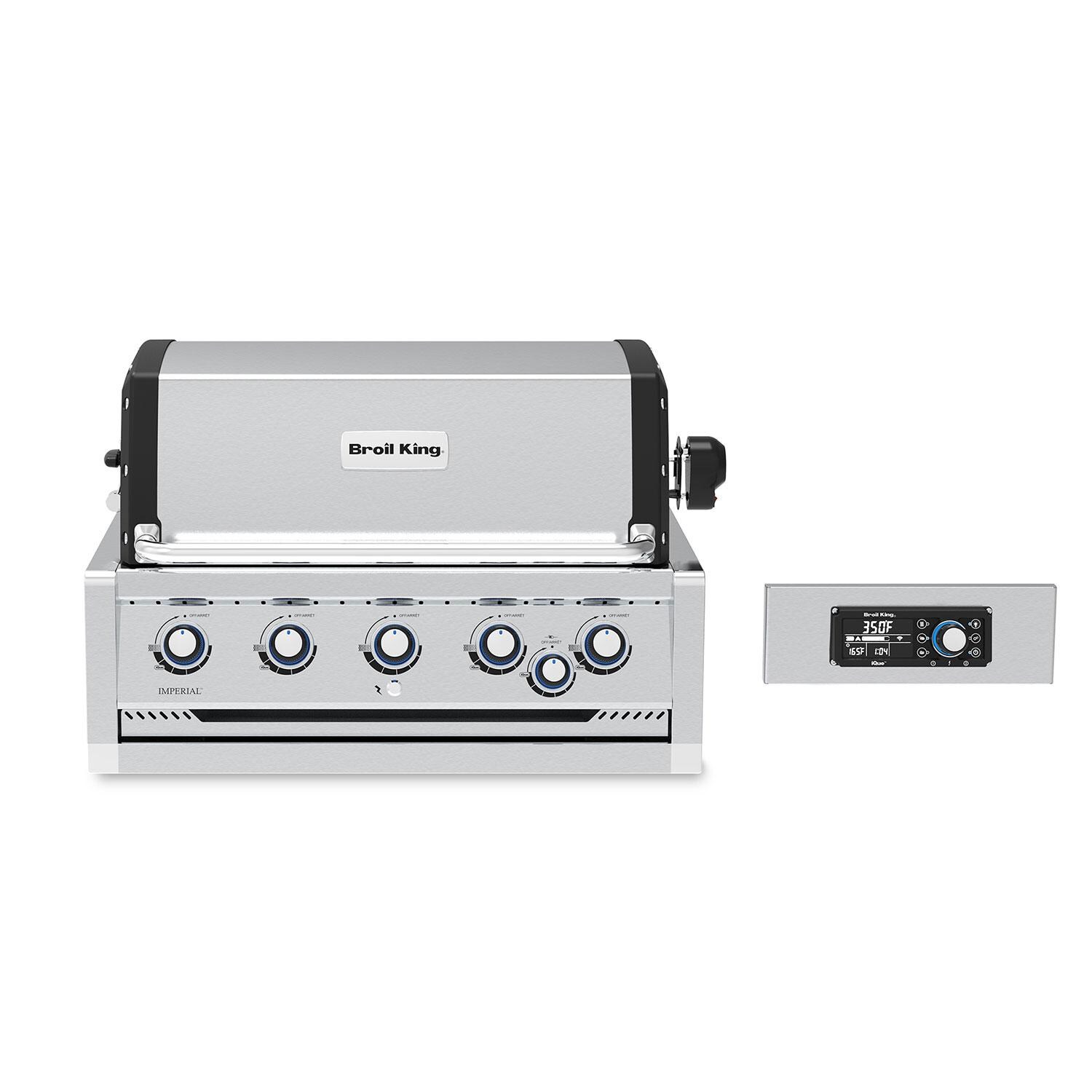 Broil King Imperial QS 570 5 Burner Built-In Natural Gas Grill w/ Rear Burner & Rotisserie Kit - 698777