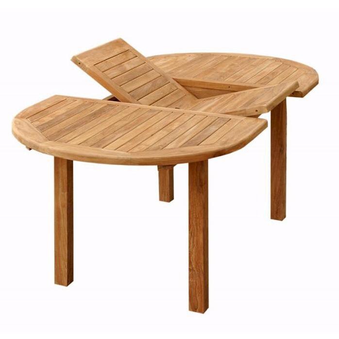 Anderson Teak Bahama 78 X 39 Inch Teak Patio Dining Table - With Extension - Open thumbnail