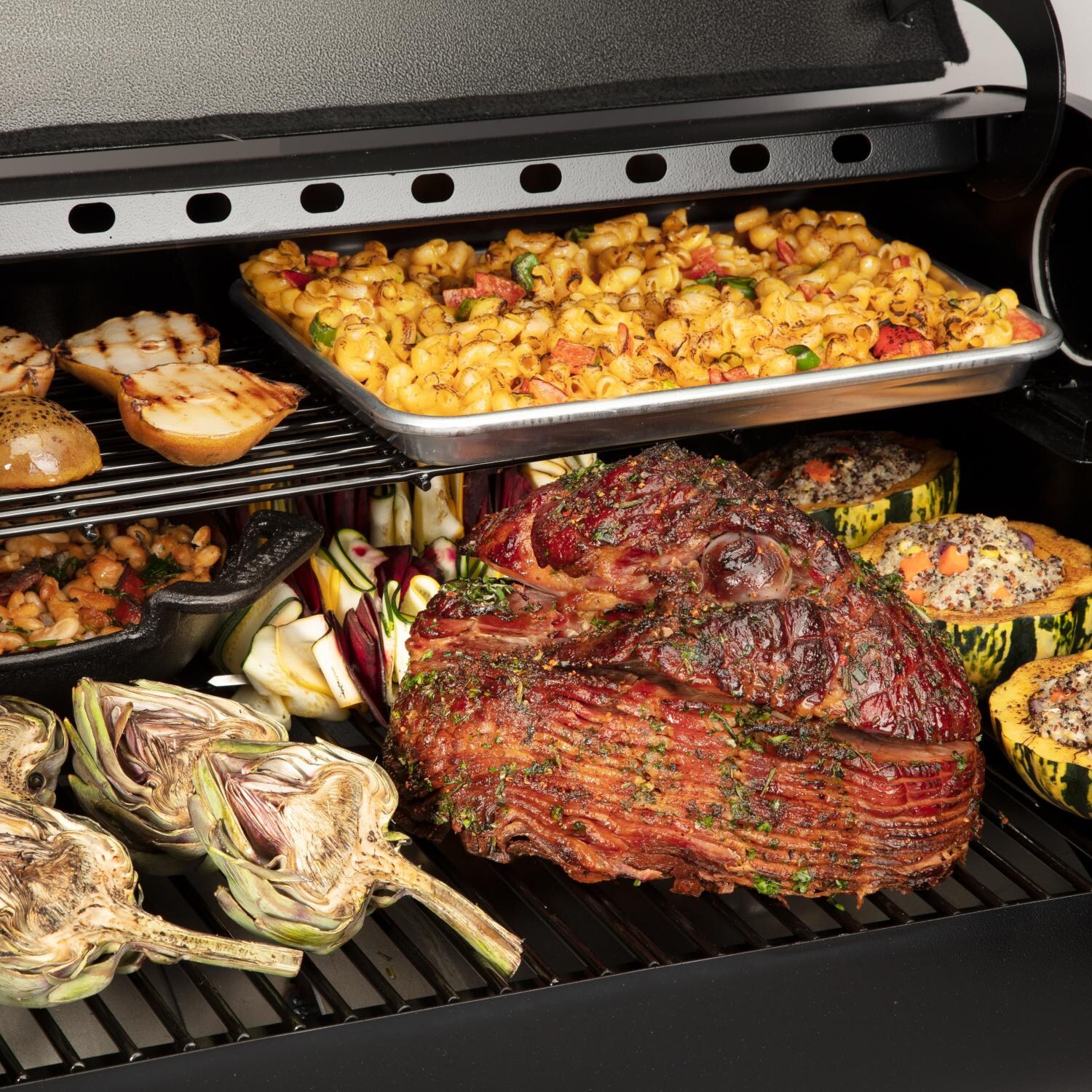 Cuisinart CPG-700 52-Inch Deluxe Wood Pellet Grill & Smoker - Grilled Food thumbnail