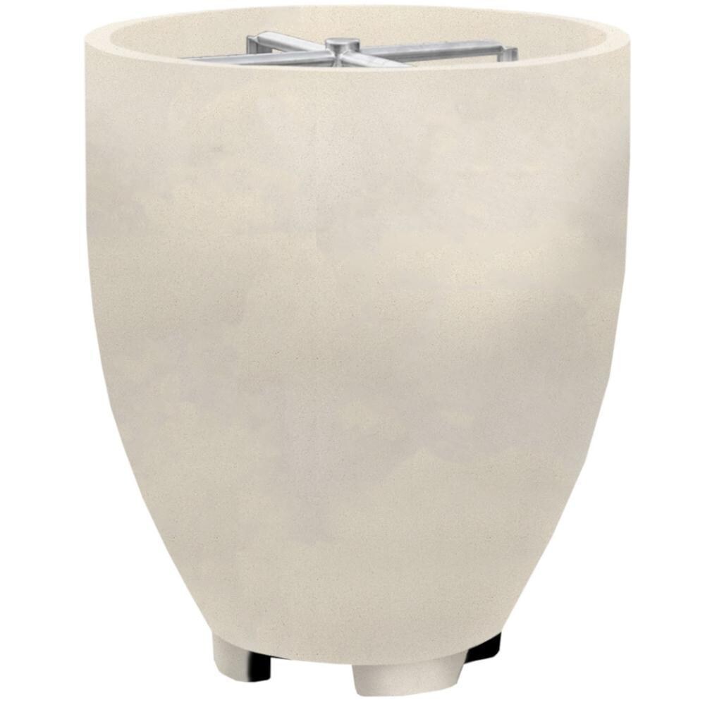 Pentola 1 24-in Round GFRC Natural Gas Fire Urn in Coastal by Prism Hardscapes