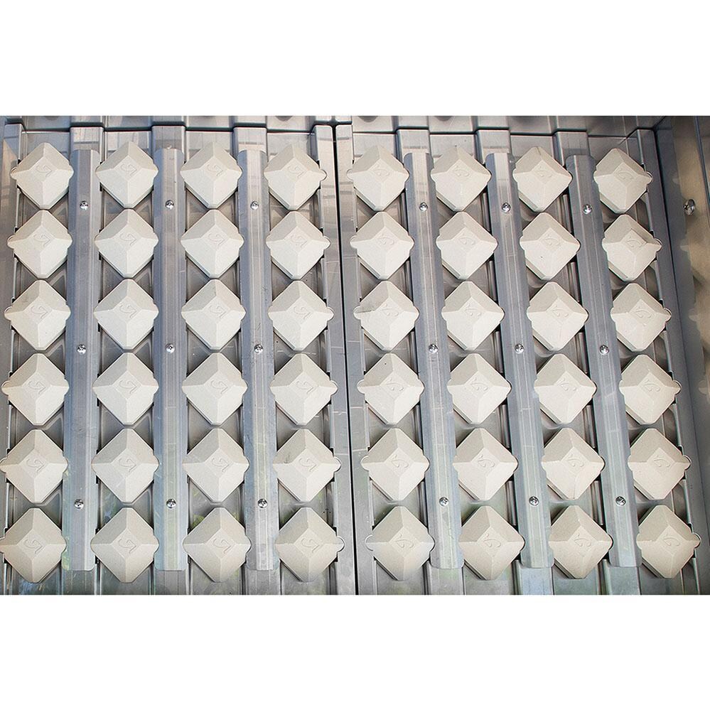 Alfresco Grills ALXE-30-NG-SM9005 Alfresco ALXE 30-Inch Built-In Natural Gas Grill With Rotisserie in Jet Black Matte - Briquette Plate - Detail thumbnail