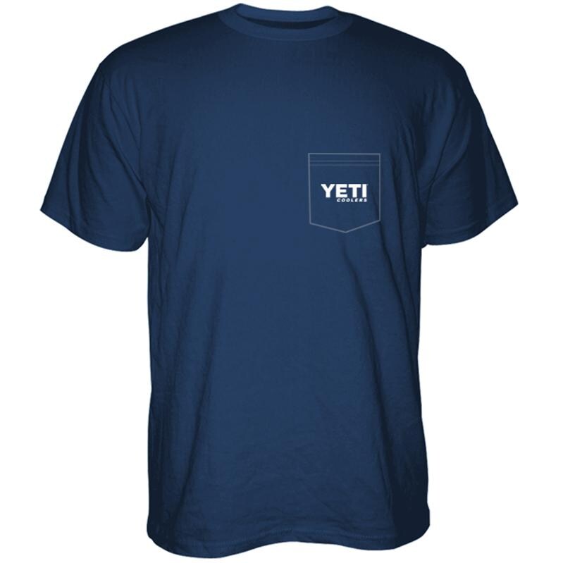 YETI Built For The Wild Pocket T-Shirt - Navy - Medium