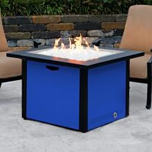 Lakeview Outdoor Designs 36-Inch Square Propane Gas Fire Pit Table W/ 24-Inch Pan and Burner - Cobalt image