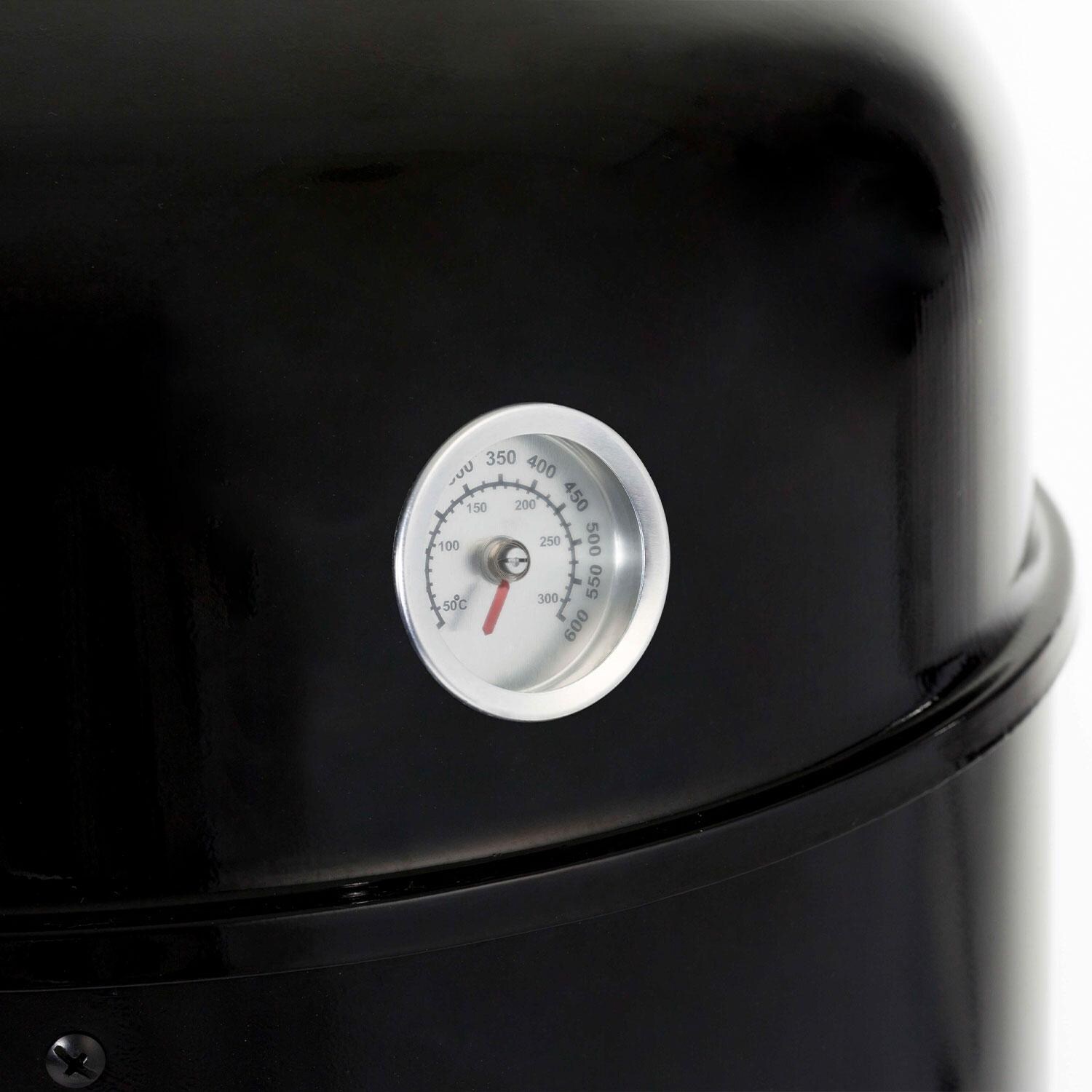 GrillPro 31816 Traditional Charcoal Smoker - Temperature Gauge - Detail thumbnail