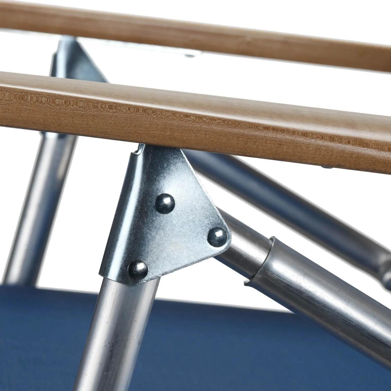 Light N Easy High Boy Folding Aluminum Beach Chair By Telescope Casual - Arm Hardware Detail (Shown in Cobalt)  thumbnail