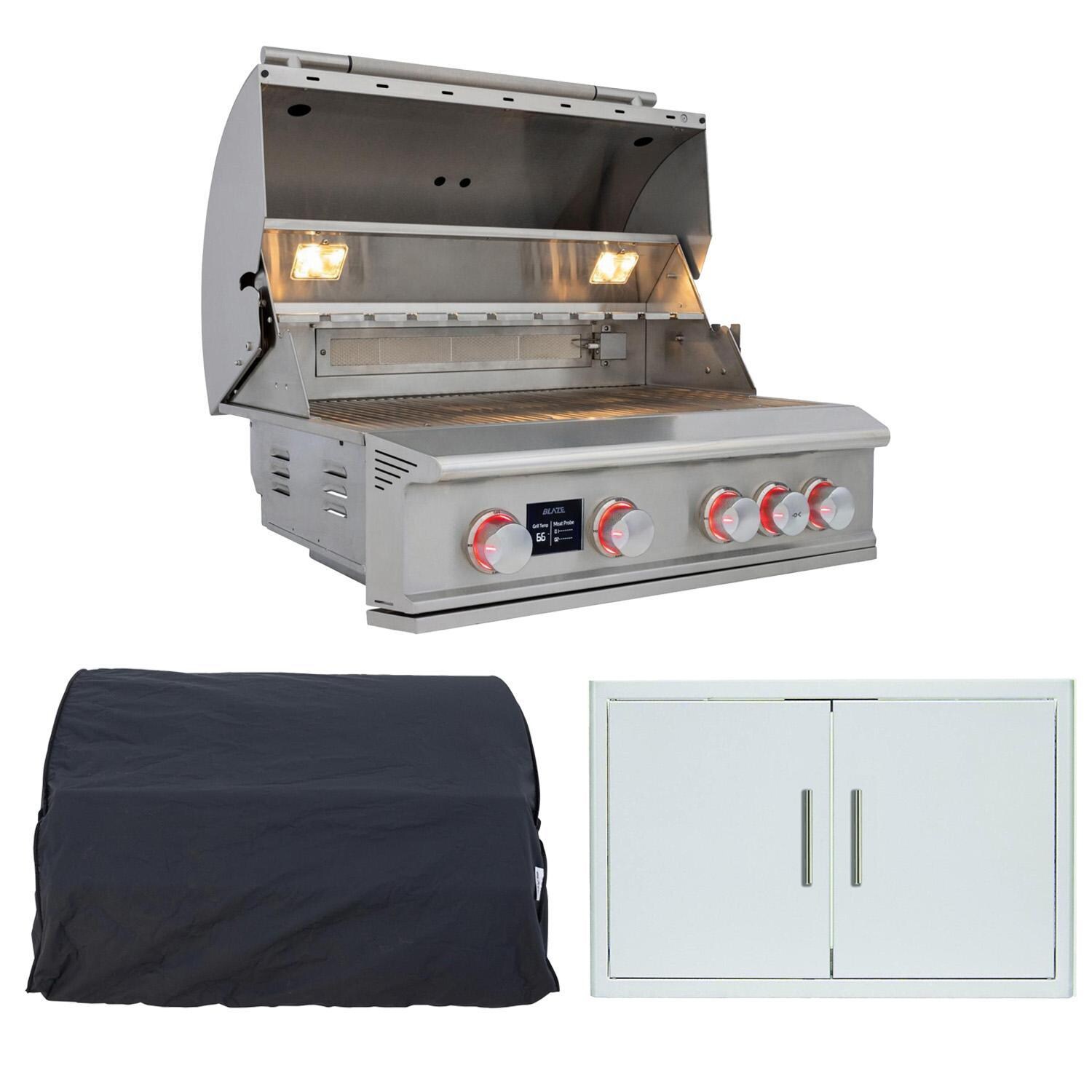 Blaze LTE PRO 3-Piece 32-Inch Natural Gas Outdoor Kitchen Package - White Background thumbnail