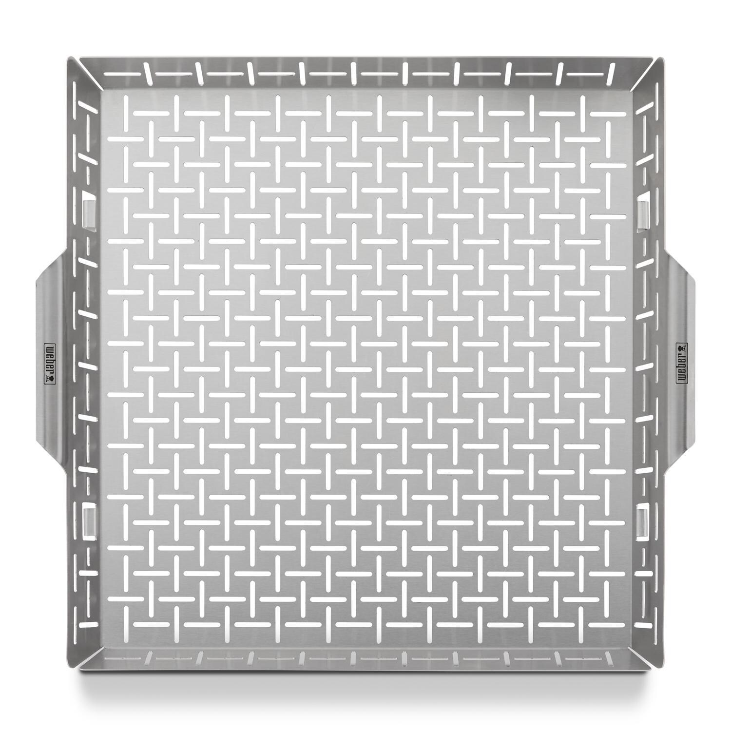 Weber 7673 CRAFTED Roasting Basket - Overhead View - White Background thumbnail