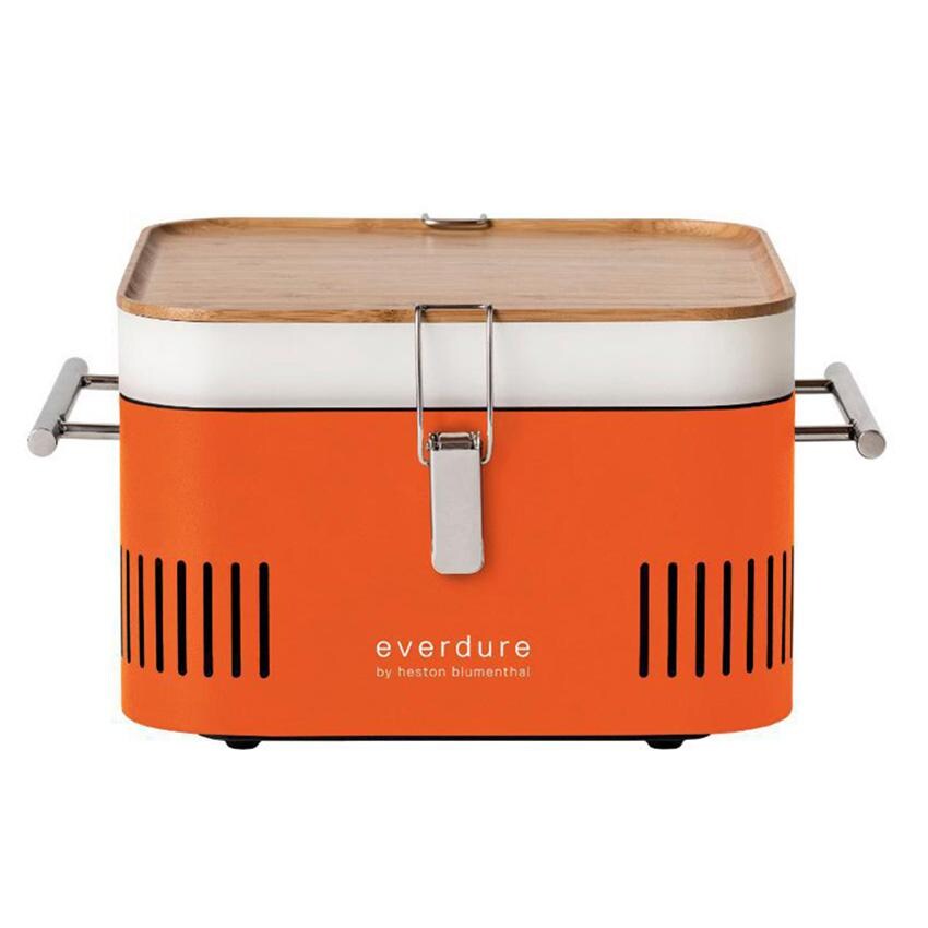 Everdure CUBE Portable Charcoal Grill - Orange - HBCUBEOUS
