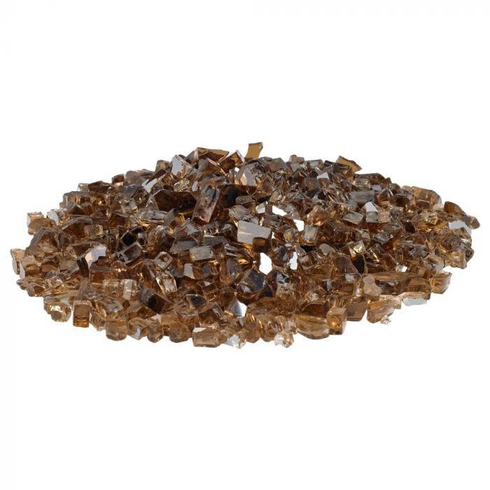 BBQGuys Signature AFF-COPRF-10 1/4-Inch Copper Reflective Fire Glass - Glass Pile thumbnail